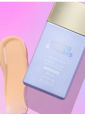 NAKED SUNDAYS NEW CabanaGlow Mineral Glow Serum Drops 1.35 Oz Illuminating NWOB